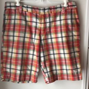Plaid Bermuda shorts